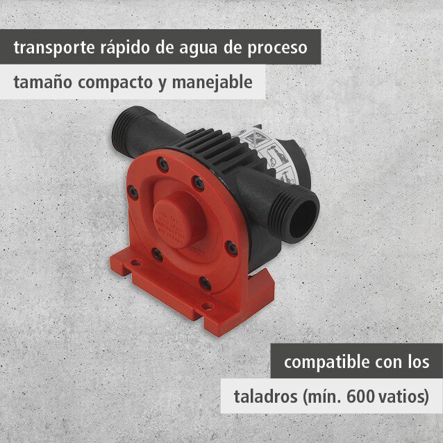 1 bomba con carcasa de plástico 3000 l/h vástago=8mm