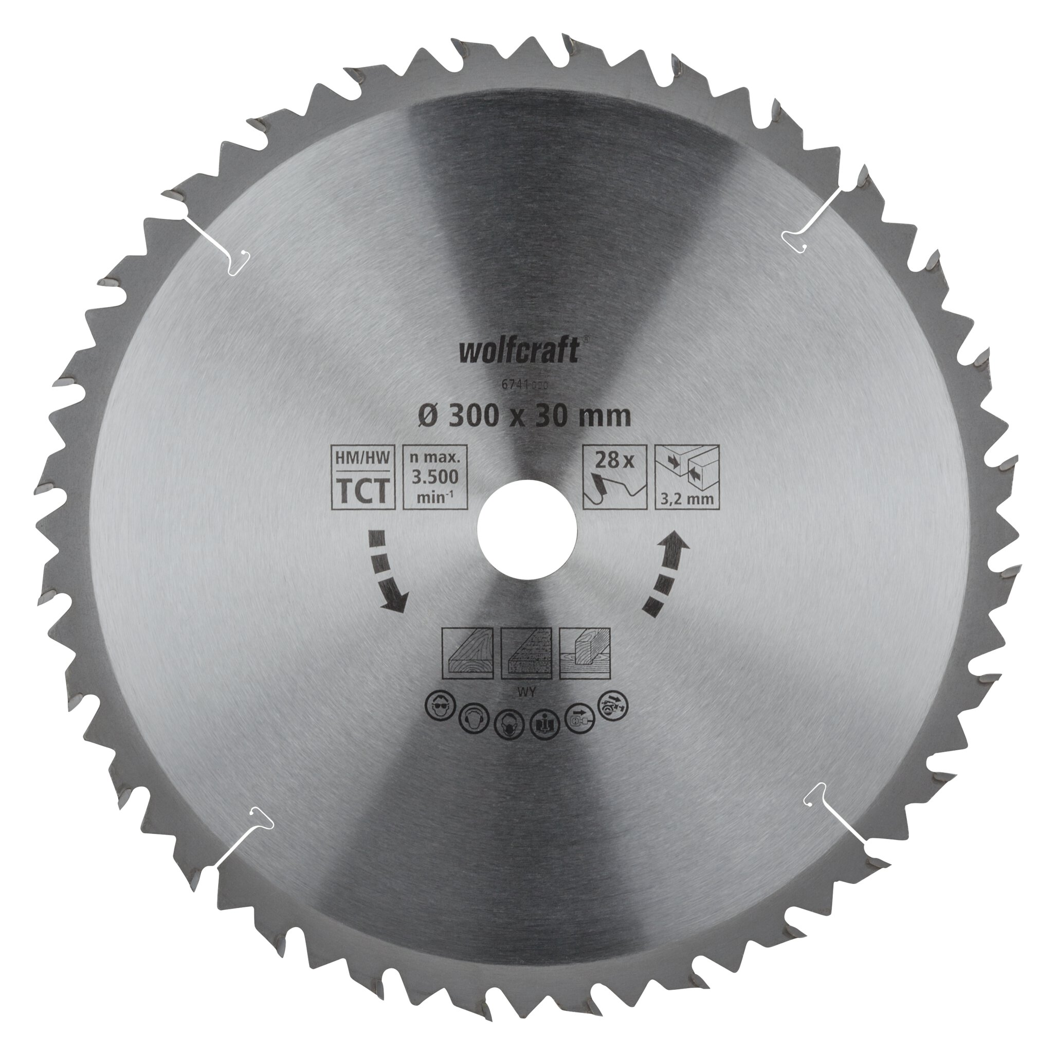1 disco para sierras circulares de mesa CT, 28 dientes ø300 mm
