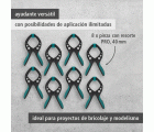 8 pinzas de resorte PRO, 40 mm