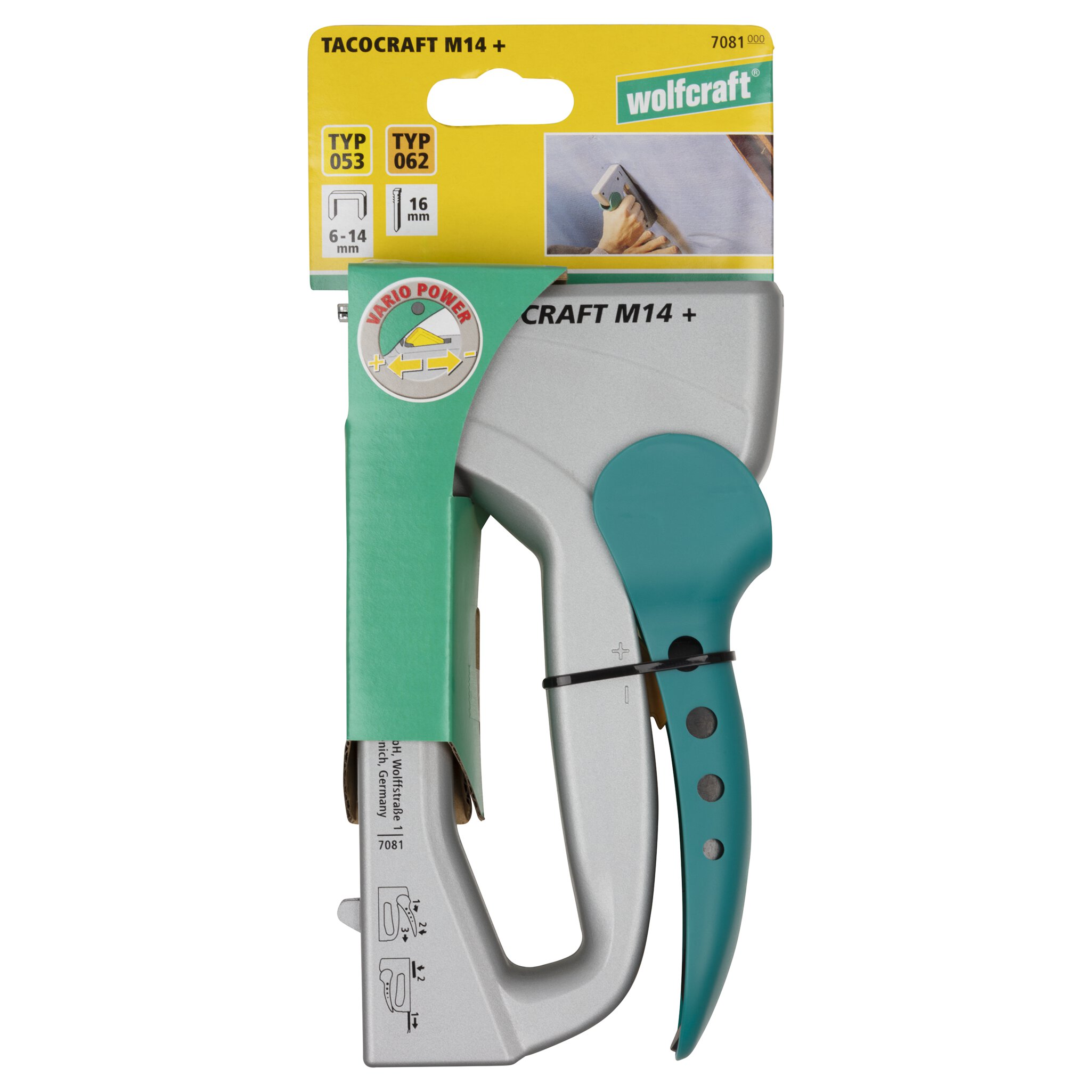 1 grapadora manual con carcasa metálica tacocraft M14+