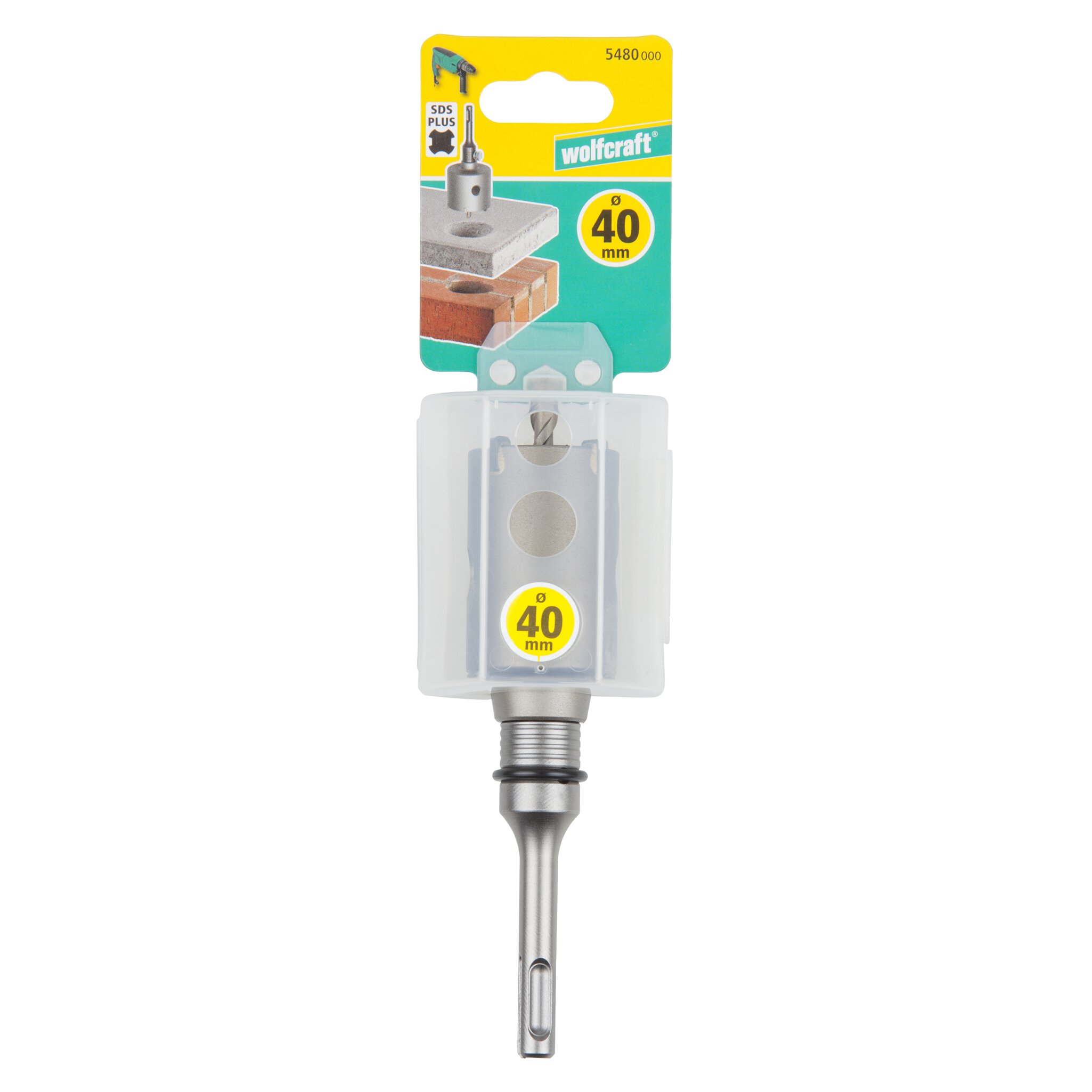 1 sierra de corona de perforación CT con vástago SDS-plus ø 40 mm