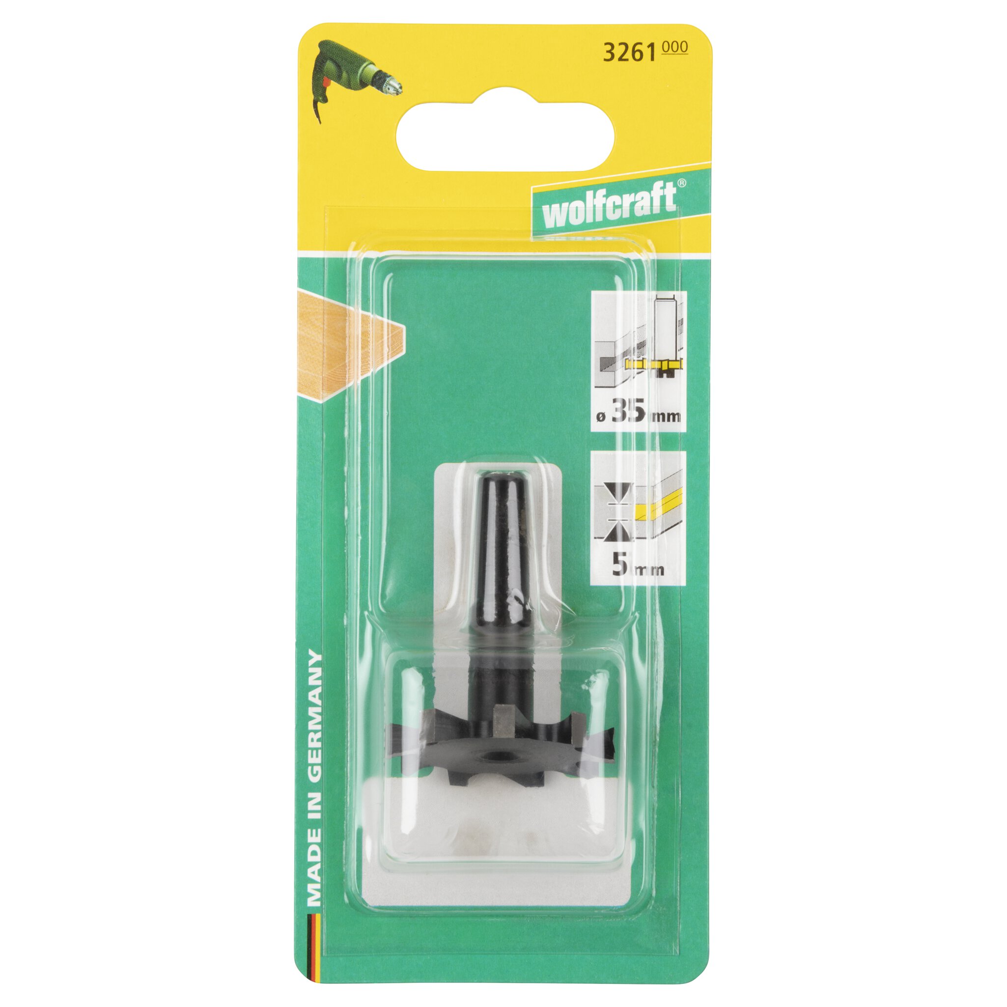 1 fresa de disco para ranuras WS ø35x5mm