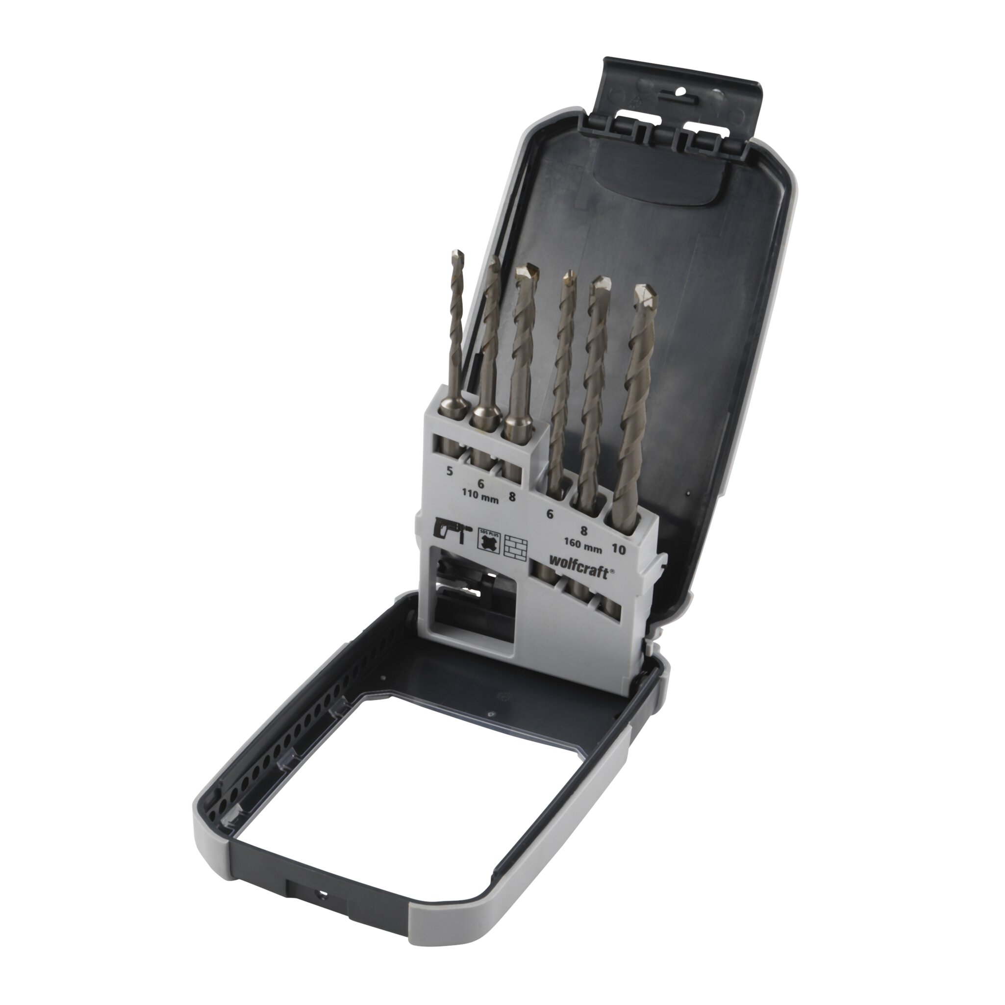Juego de brocas para hormigón con filo de carburo de tungsteno, SDS-plus