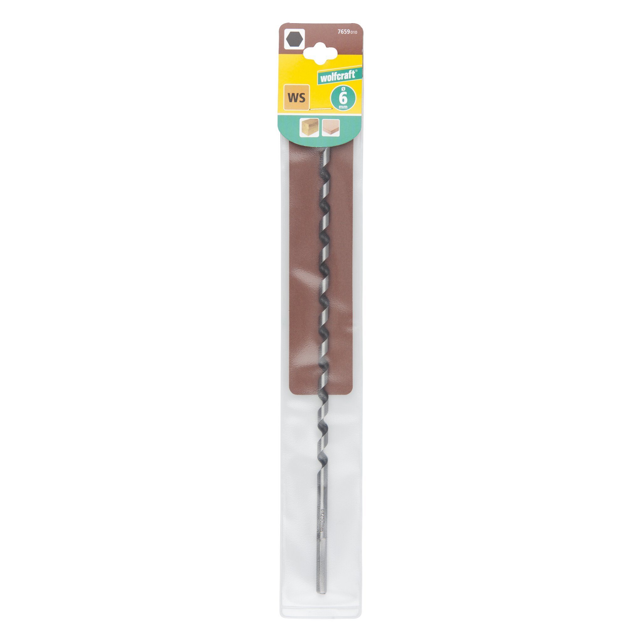 1 broca para vigas de madera Standard Ø 6 x 250 mm