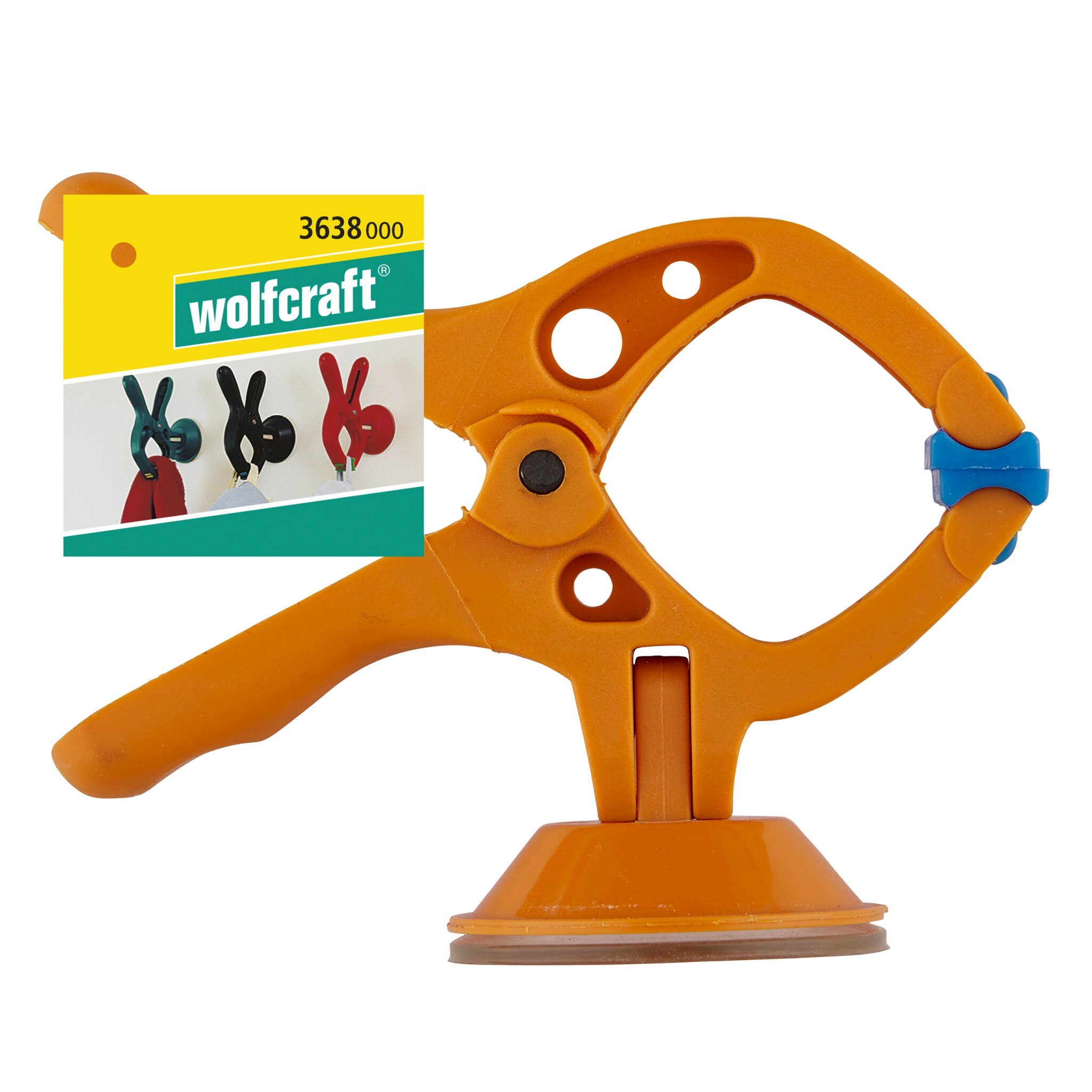 1 pinza con resorte con ventosa microfix de 30 mm