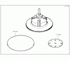 1 plato lijador aj. fixoflex BM Ø125mm
