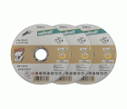 3 discos para cortar acero inox ø 125x1,2x22,2 mm