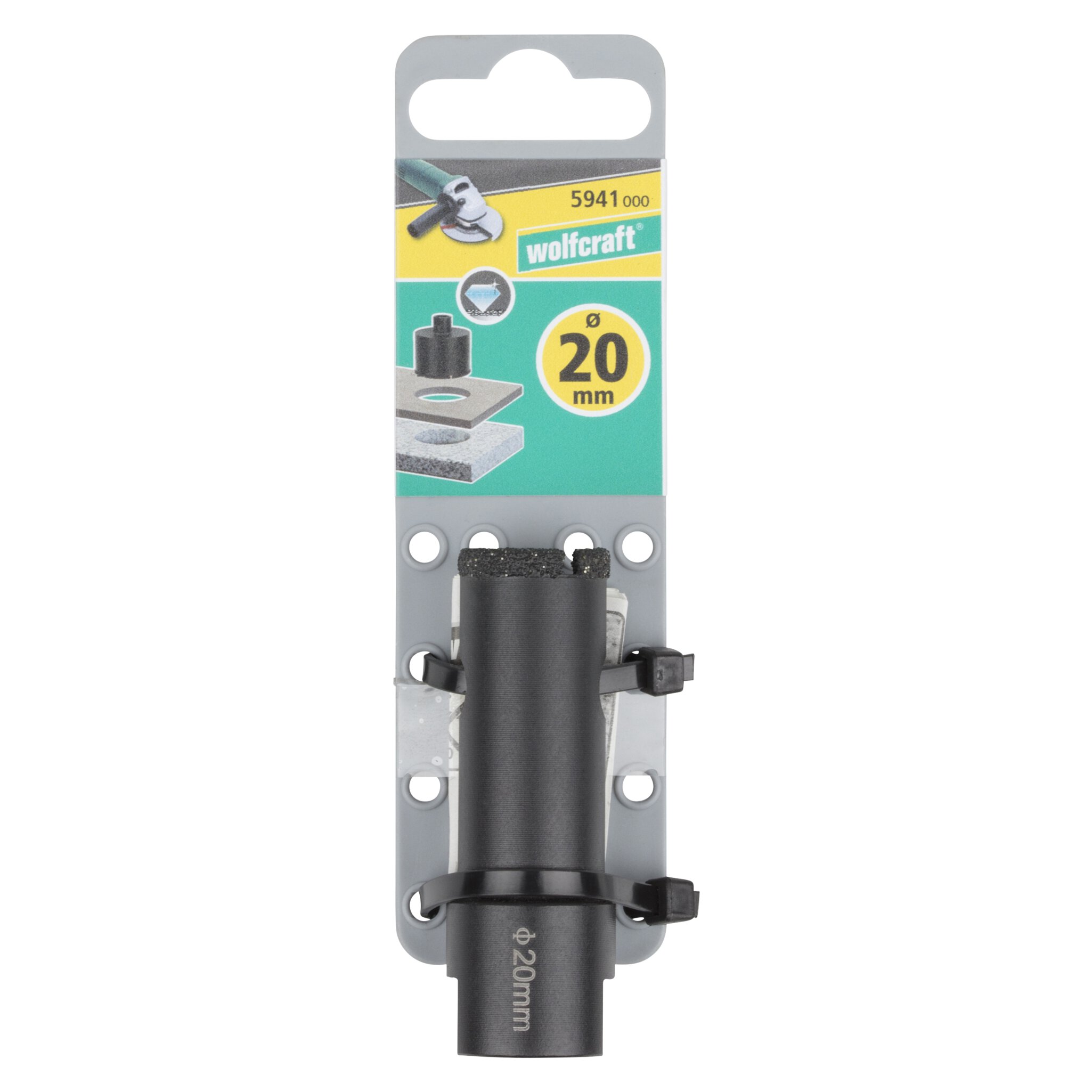 1 broca de perforación de diamante con rosca M14 y ø 20 mm
