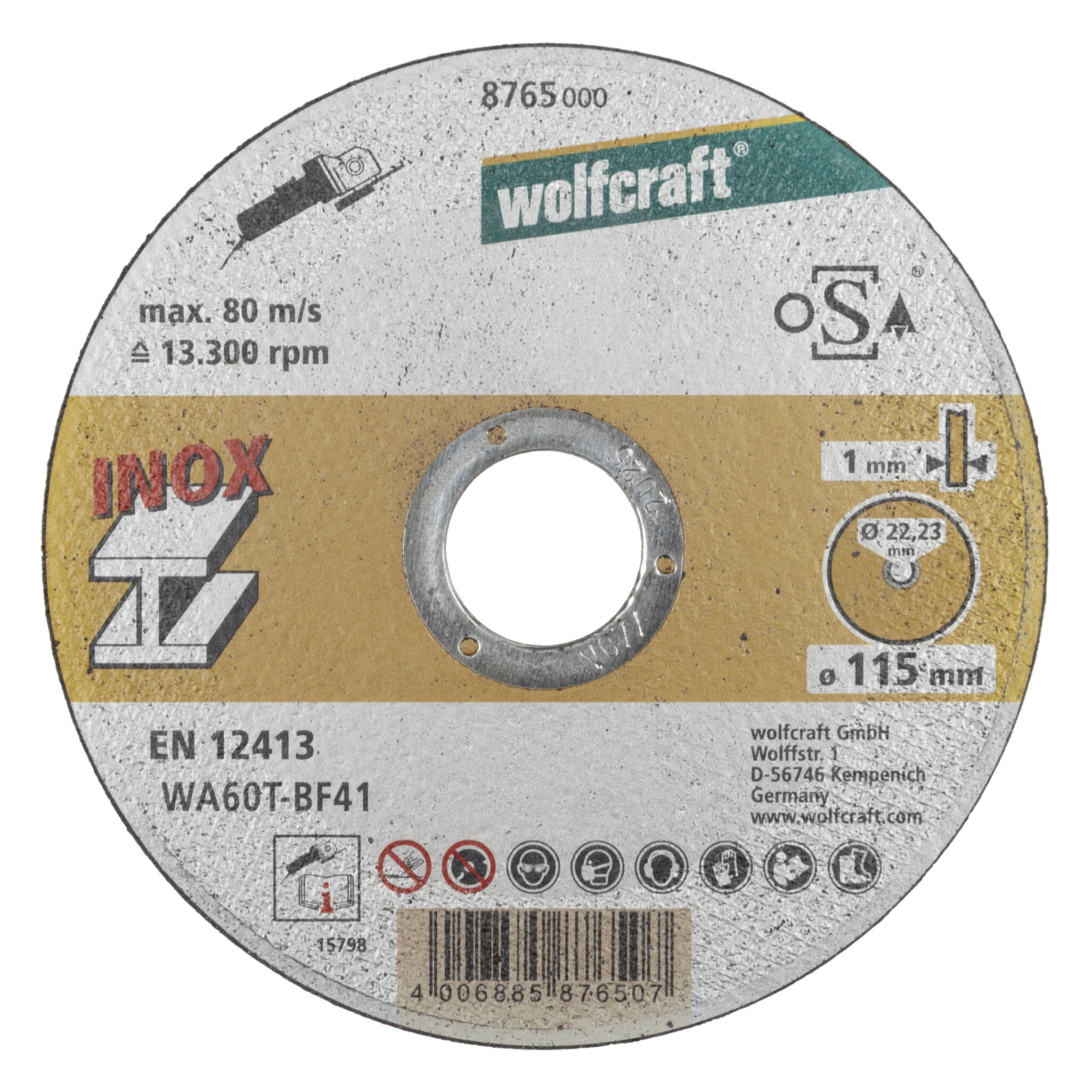 3 discos para cortar acero inox ø 115x1,2x22,2 mm