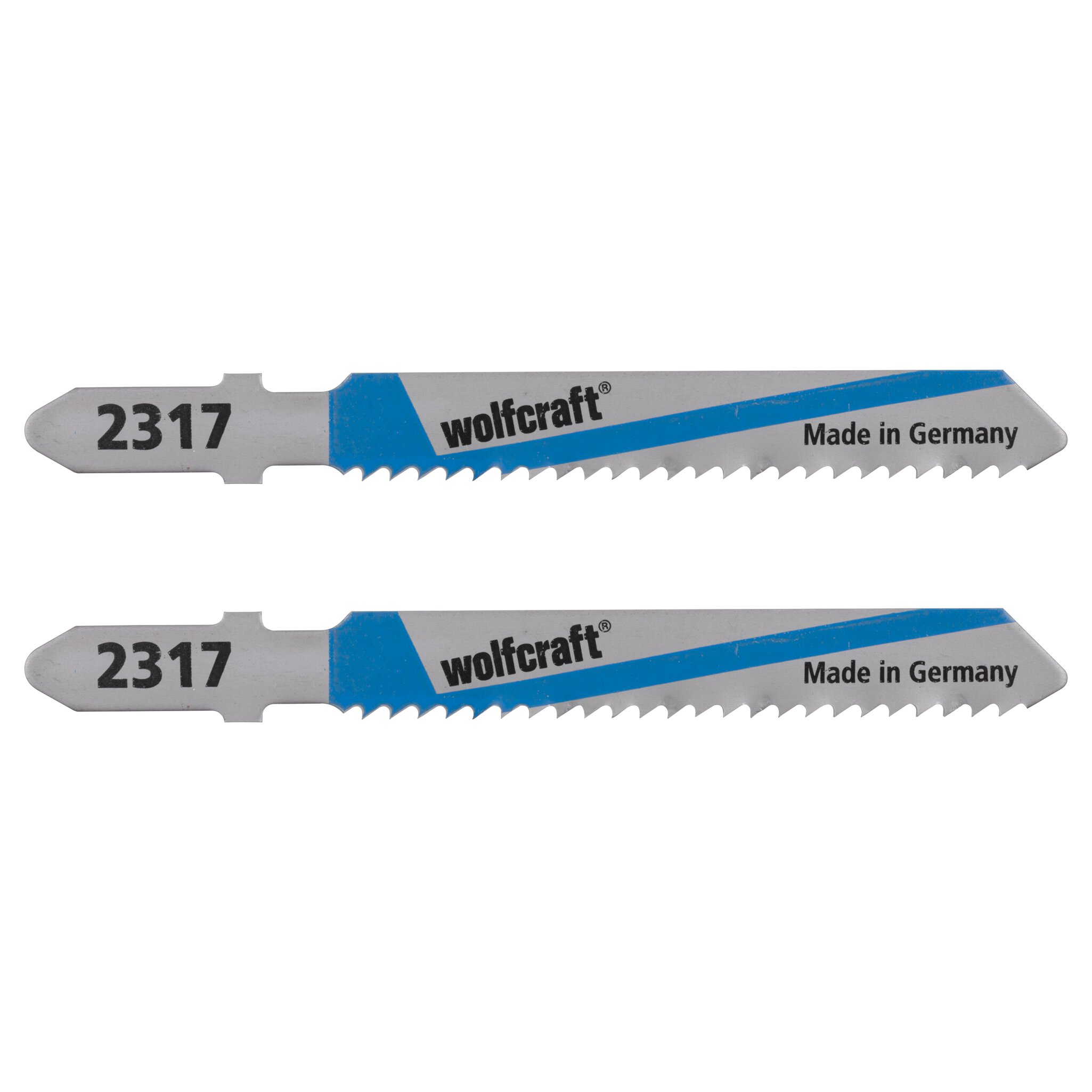 Hojas de sierra de calar HSS; vástago en T; chapa de acero, aluminio