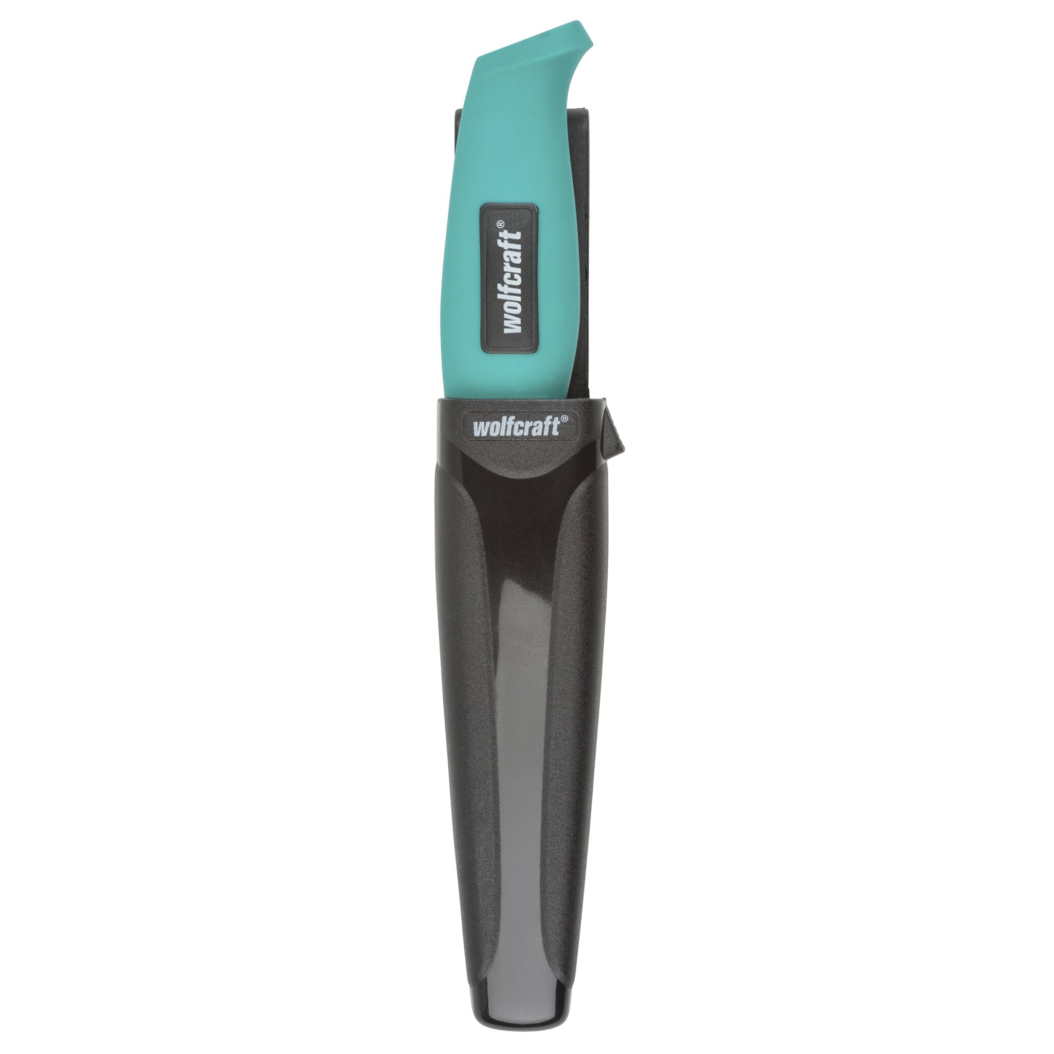 1 cuchillo de exterior con cuchilla dentada y estuche