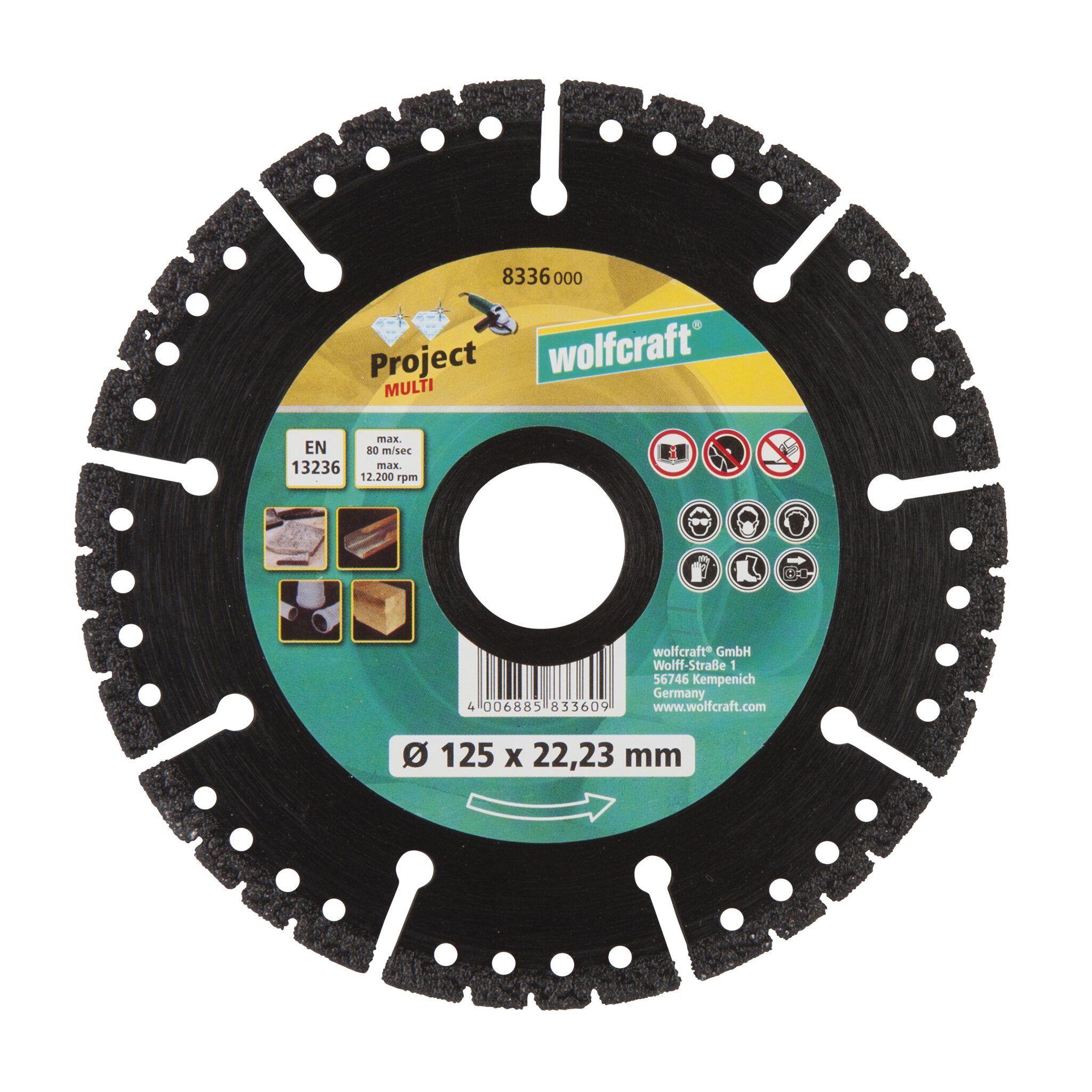 1 disco de corte de diamante Pro Multi ø 125 mm