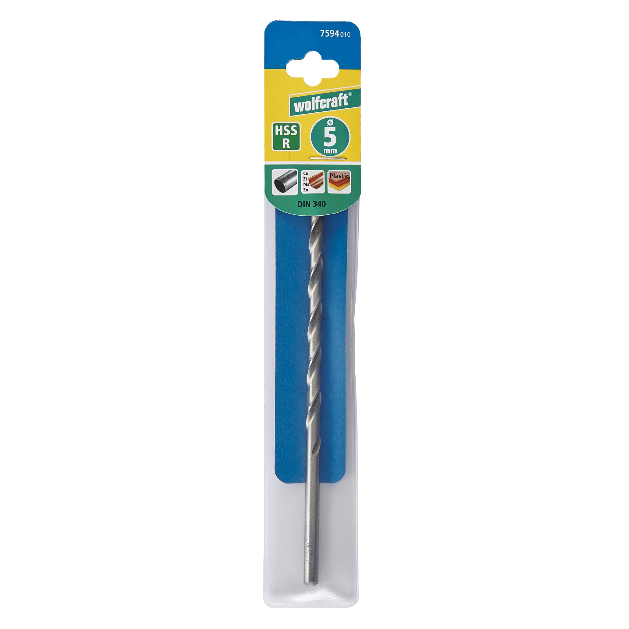 1 broca para metal HSS-R, Ø 5,0x132mm