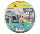 10 discos de corte para acero inoxidable, extrafinos, Ø 115 mm