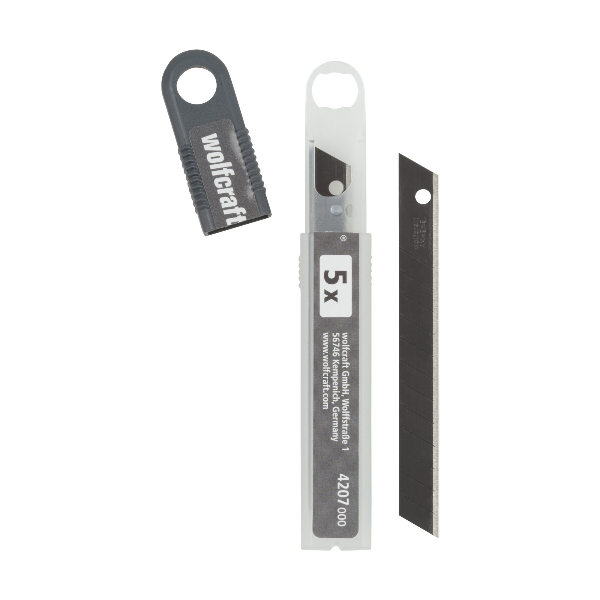 5 cuchillas separables de 9 mm pro sharp negras