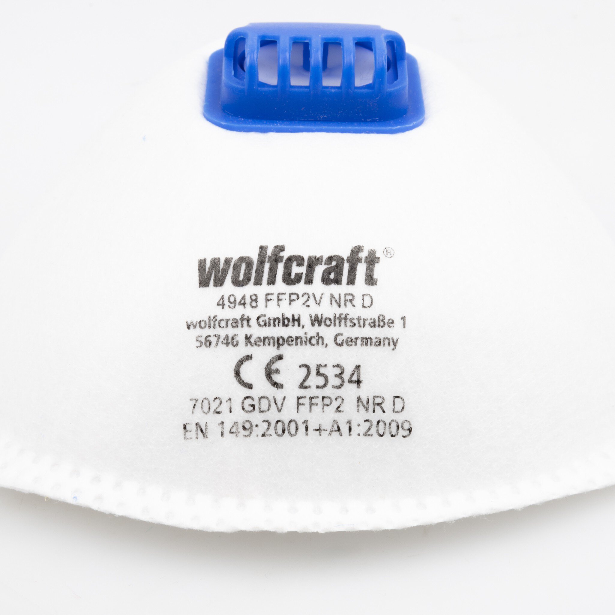 15 máscaras rígidas de protección respiratoria con válvula, FFP2