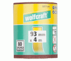 1 rollo de papel abrasivo adhesivo, grano 80, 4 m x 93 mm
