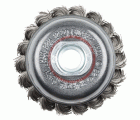 1 cepillo de copa de alambre de acero inoxidable WS M14 Ø 75 mm