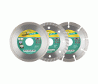Set de 3 discos diamantados de corte