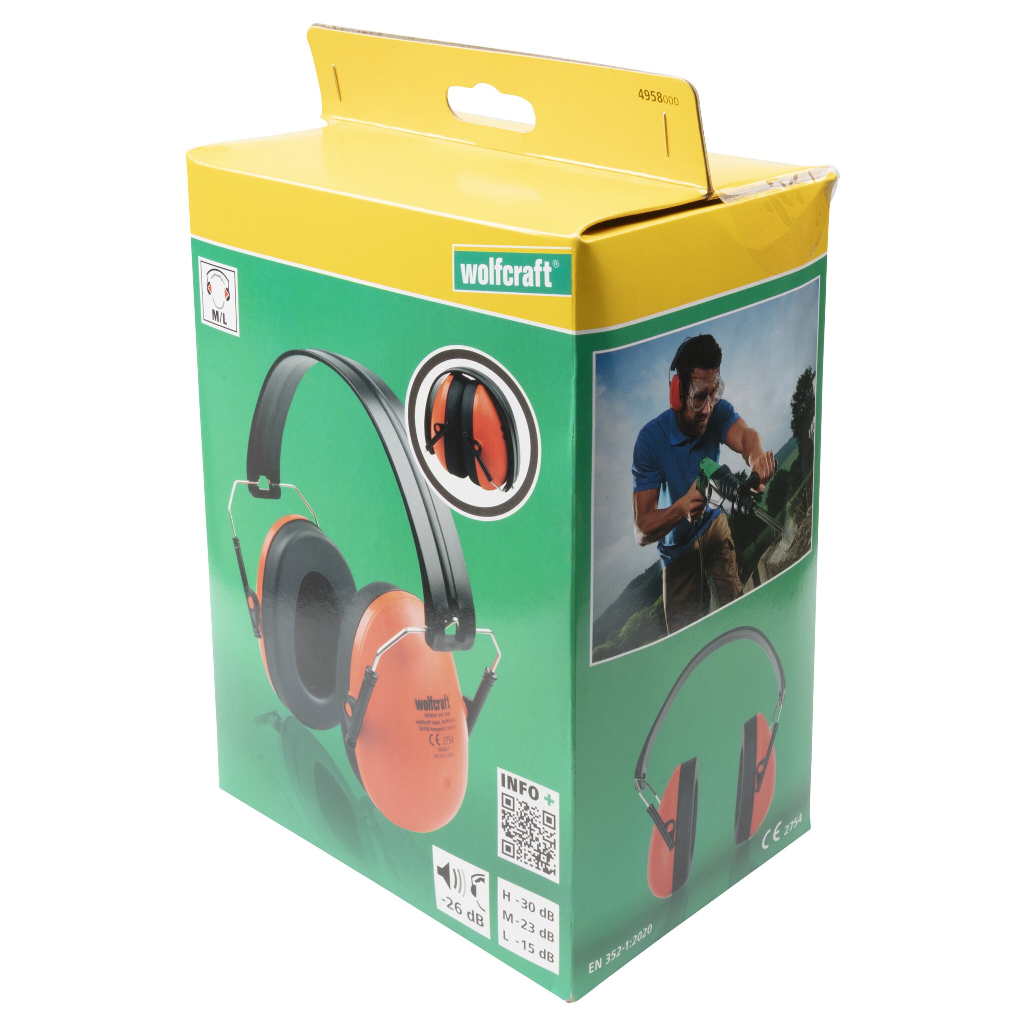 Protector auditivo con orejeras COMPACT