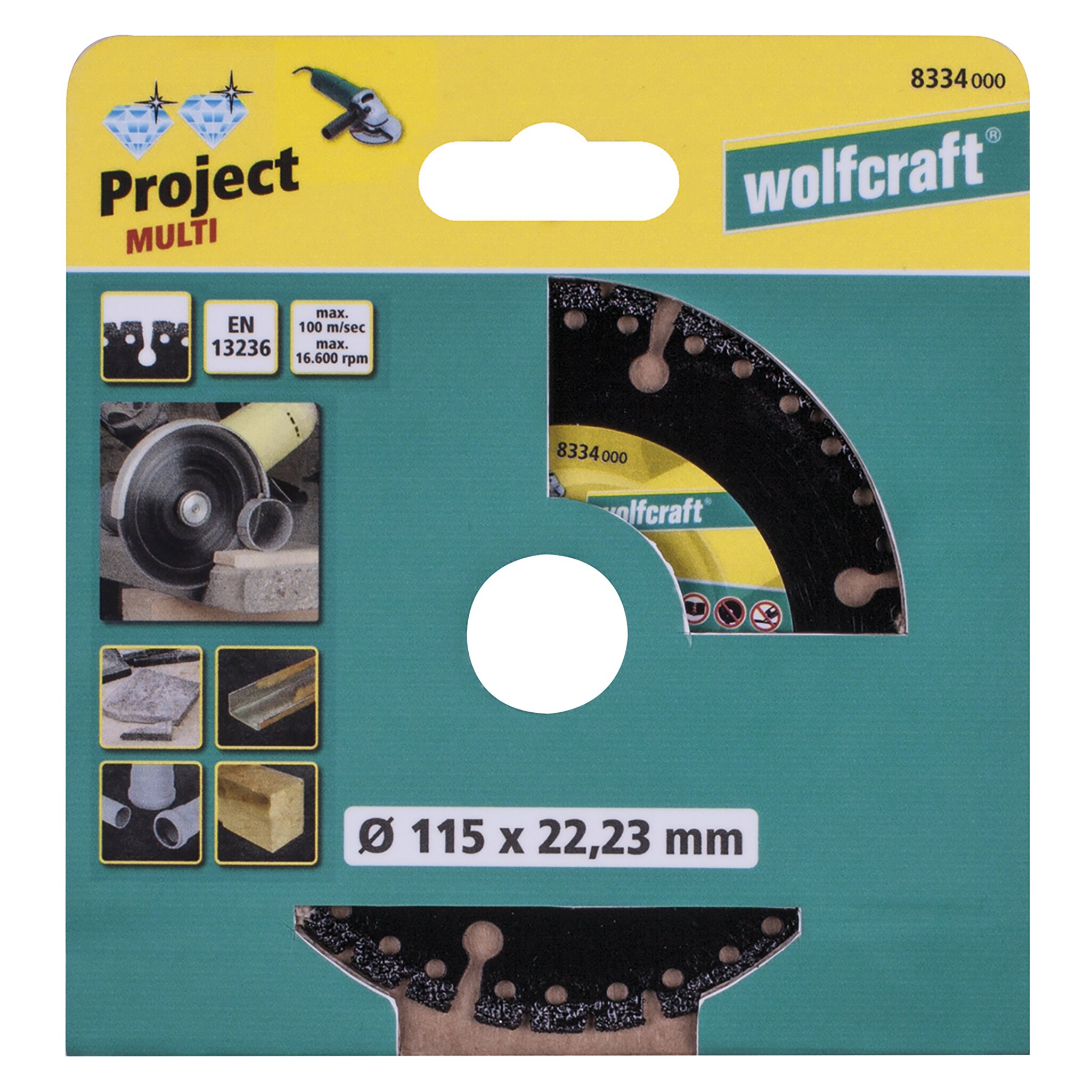 1 disco de corte de diamante Pro Multi ø 115 mm