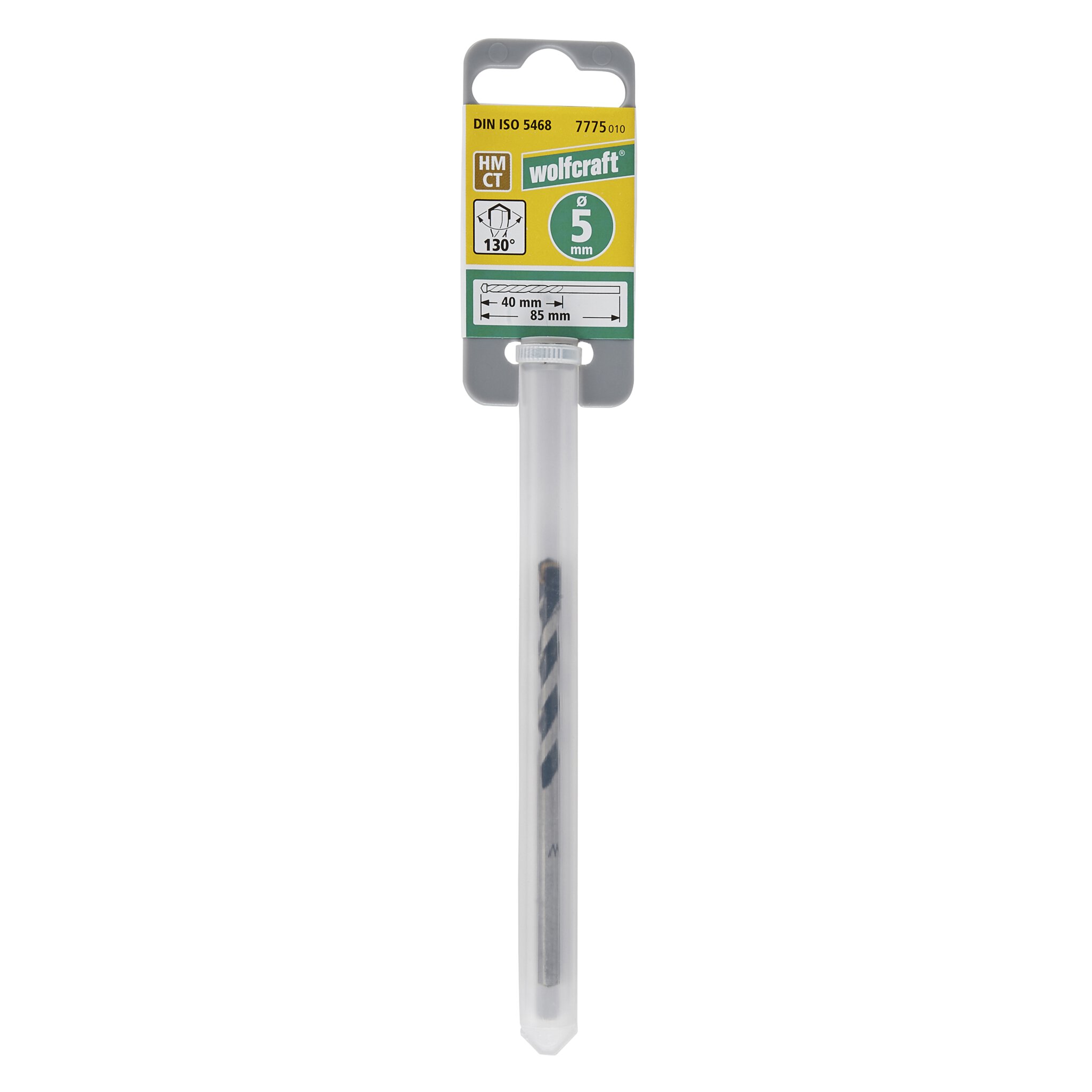 1 broca para hormigón CT Prof. Ø 5 x 85 mm