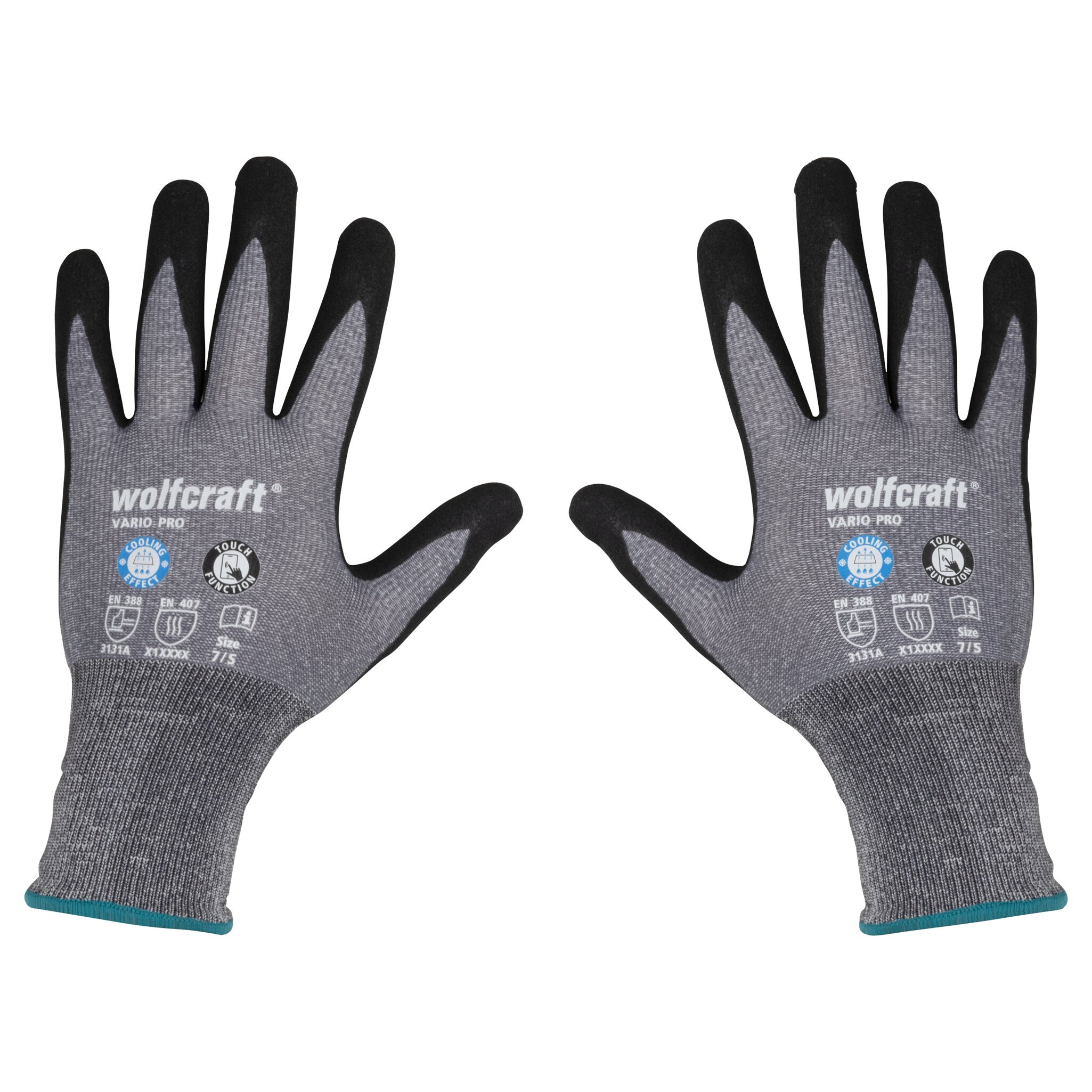 1 par de guantes de trabajo VARIO PRO, talla 7 (S)