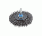 Cepillo de disco de alambre de acero, vástago hexagonal