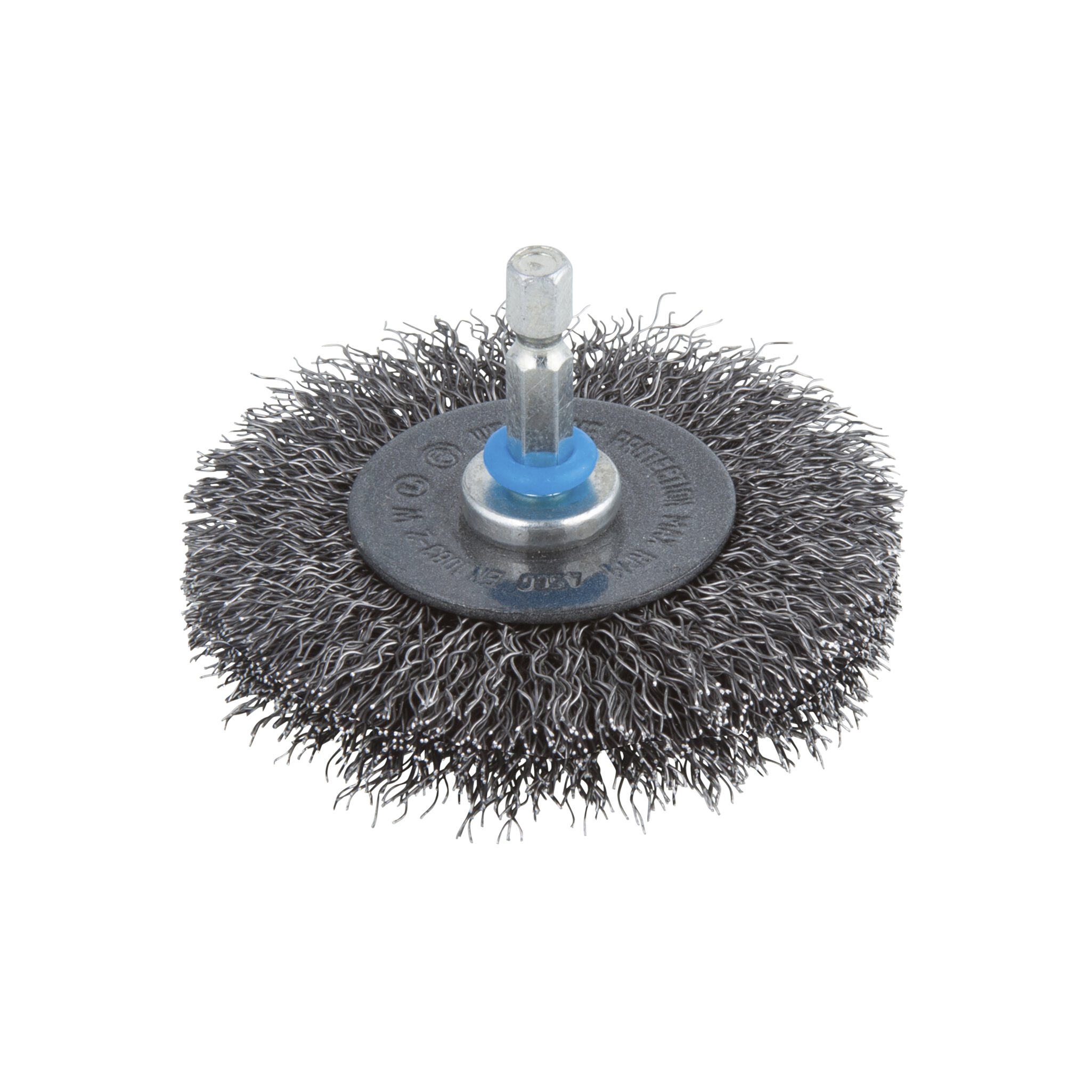 Cepillo de disco de alambre de acero, vástago hexagonal