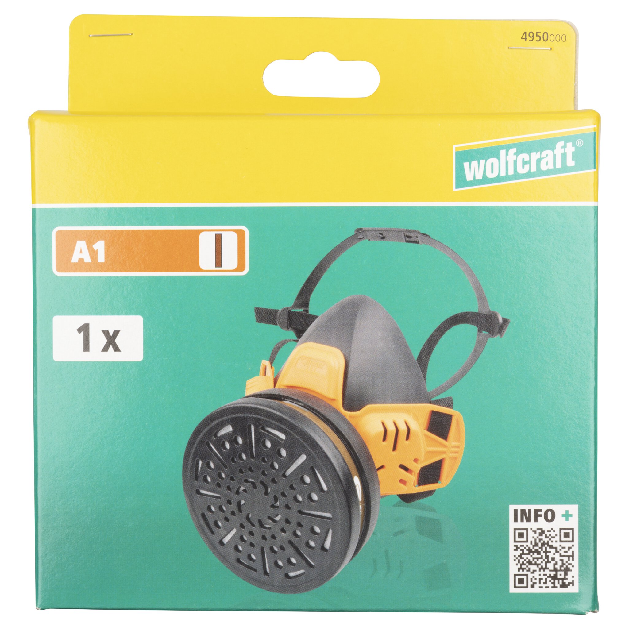 Mascarilla de protección respiratoria con filtro sustituible A1