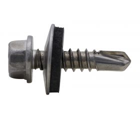 Tornillo broca DIN 7504-K inox A2 con arandela