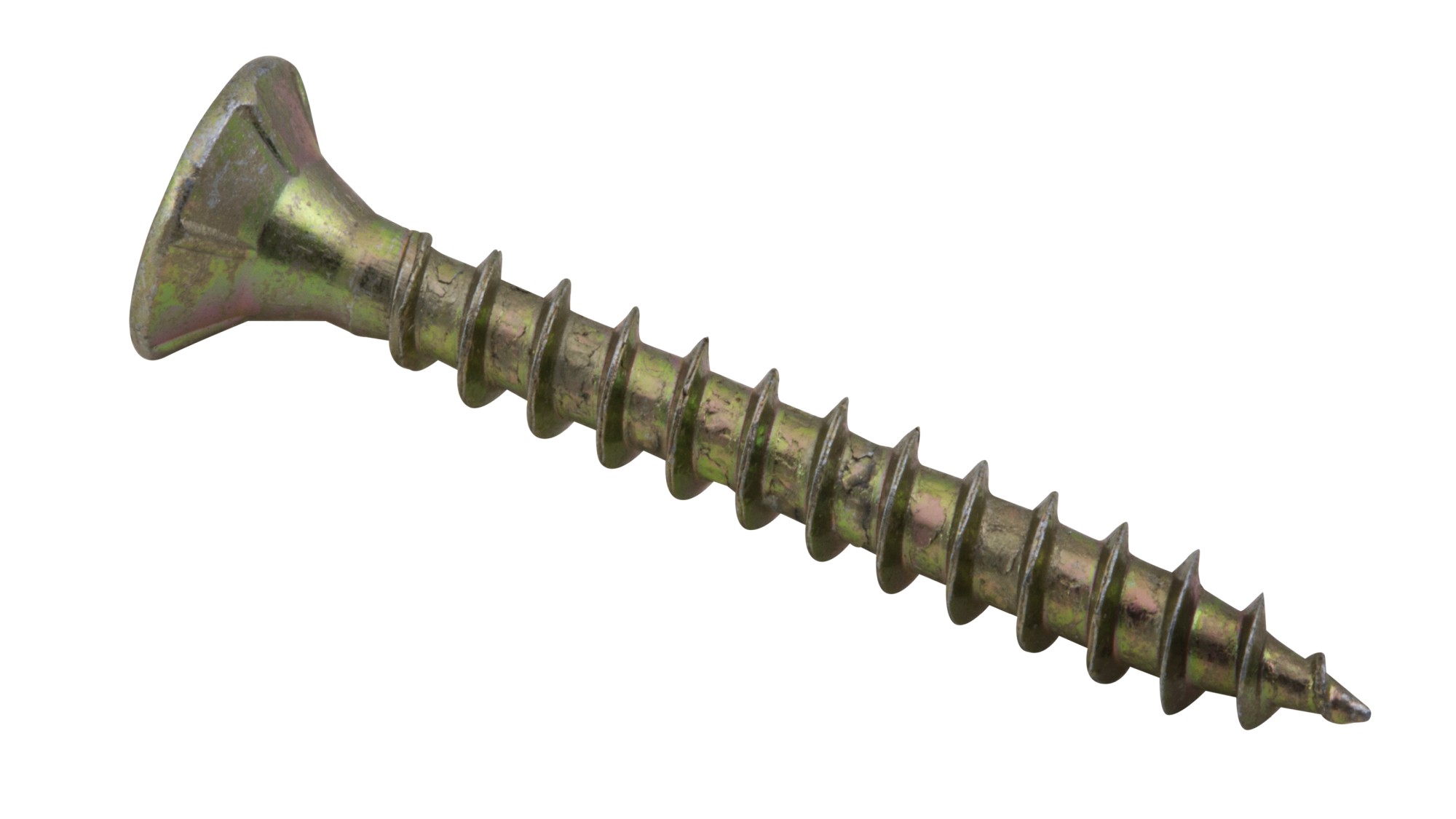 Tornillo PZ cabeza plana bicromatado RC 2,5 x 10