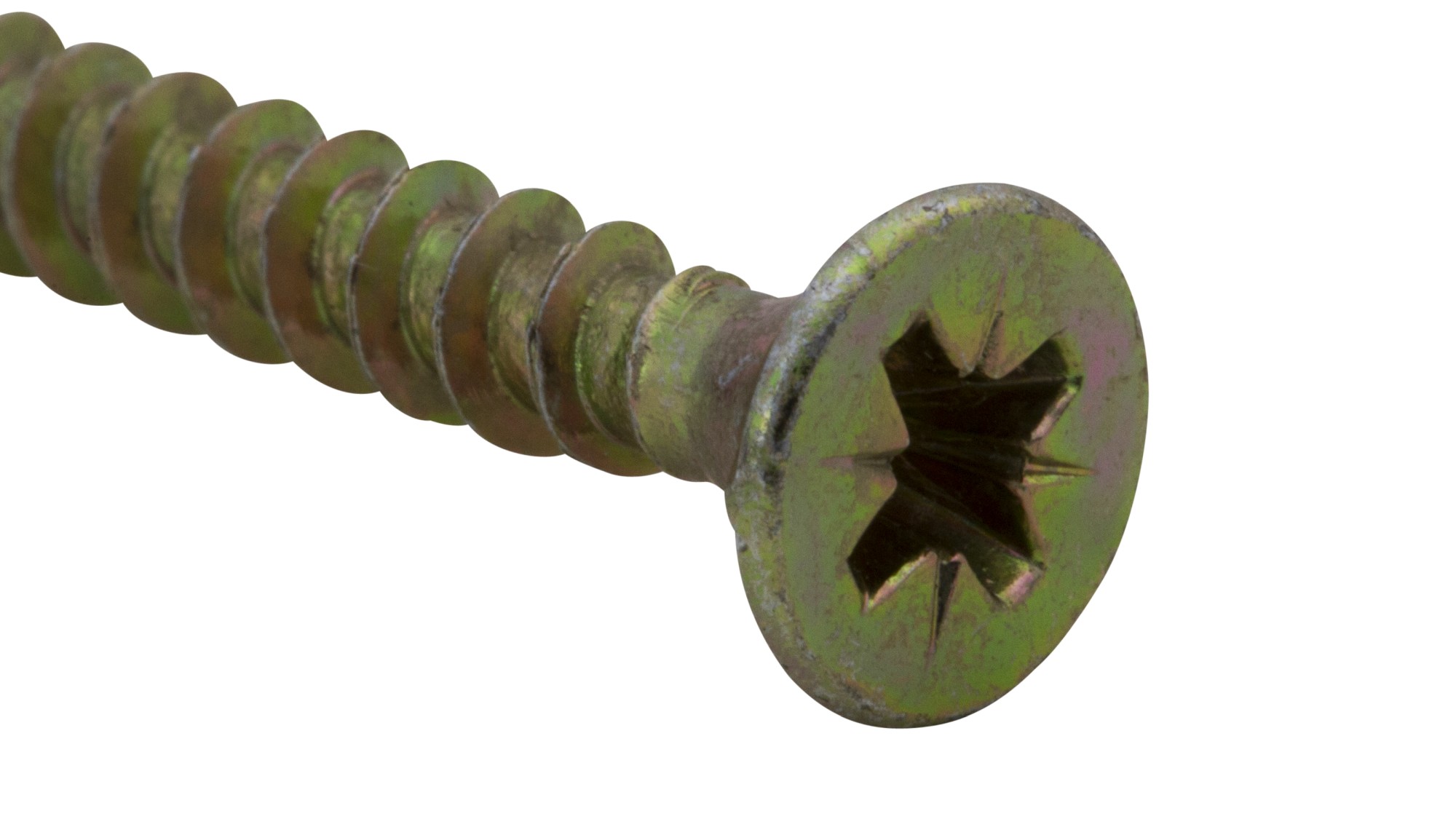 Tornillo PZ cabeza plana bicromatado RC 2,5 x 10