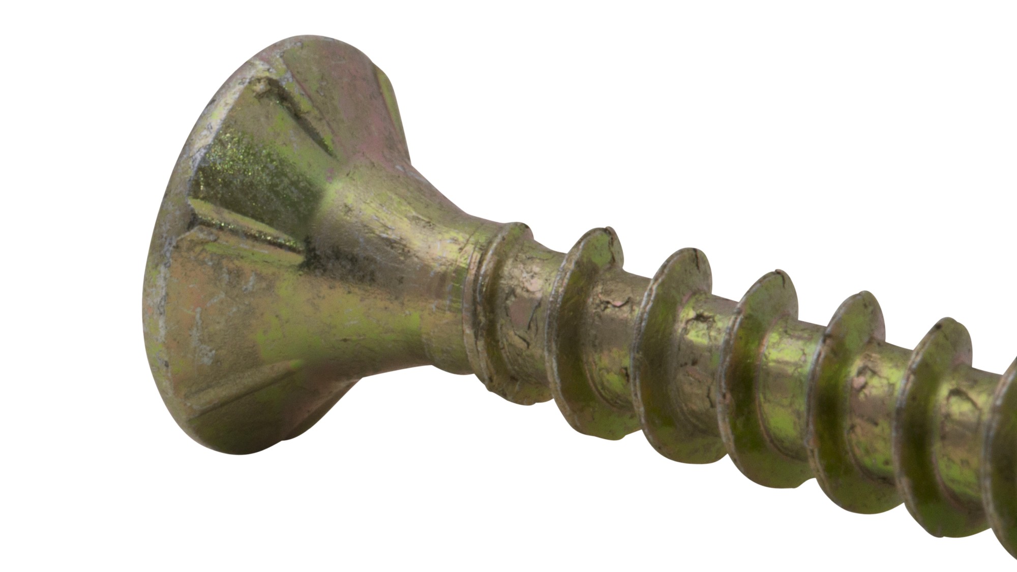 Tornillo PZ cabeza plana bicromatado RC 2,5 x 10