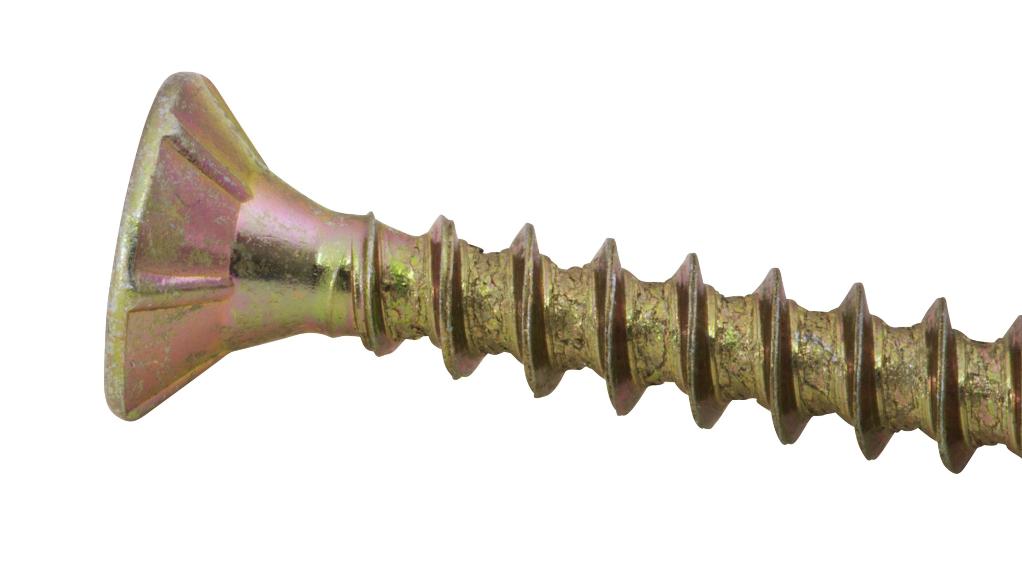 Tornillo TX cabeza plana bicromatado RC 3 x 20