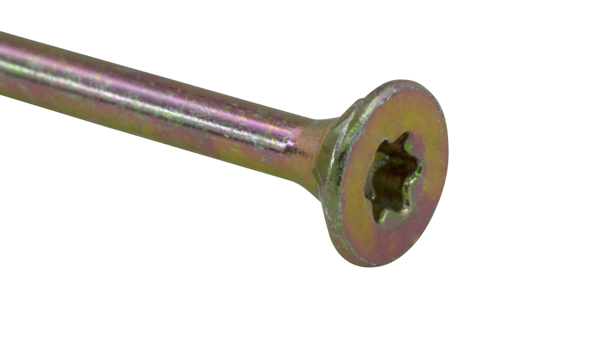 Tornillo TX cabeza plana bicromatado RP 4 x 50