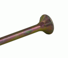 Tornillo TX cabeza plana bicromatado RP 4 x 50