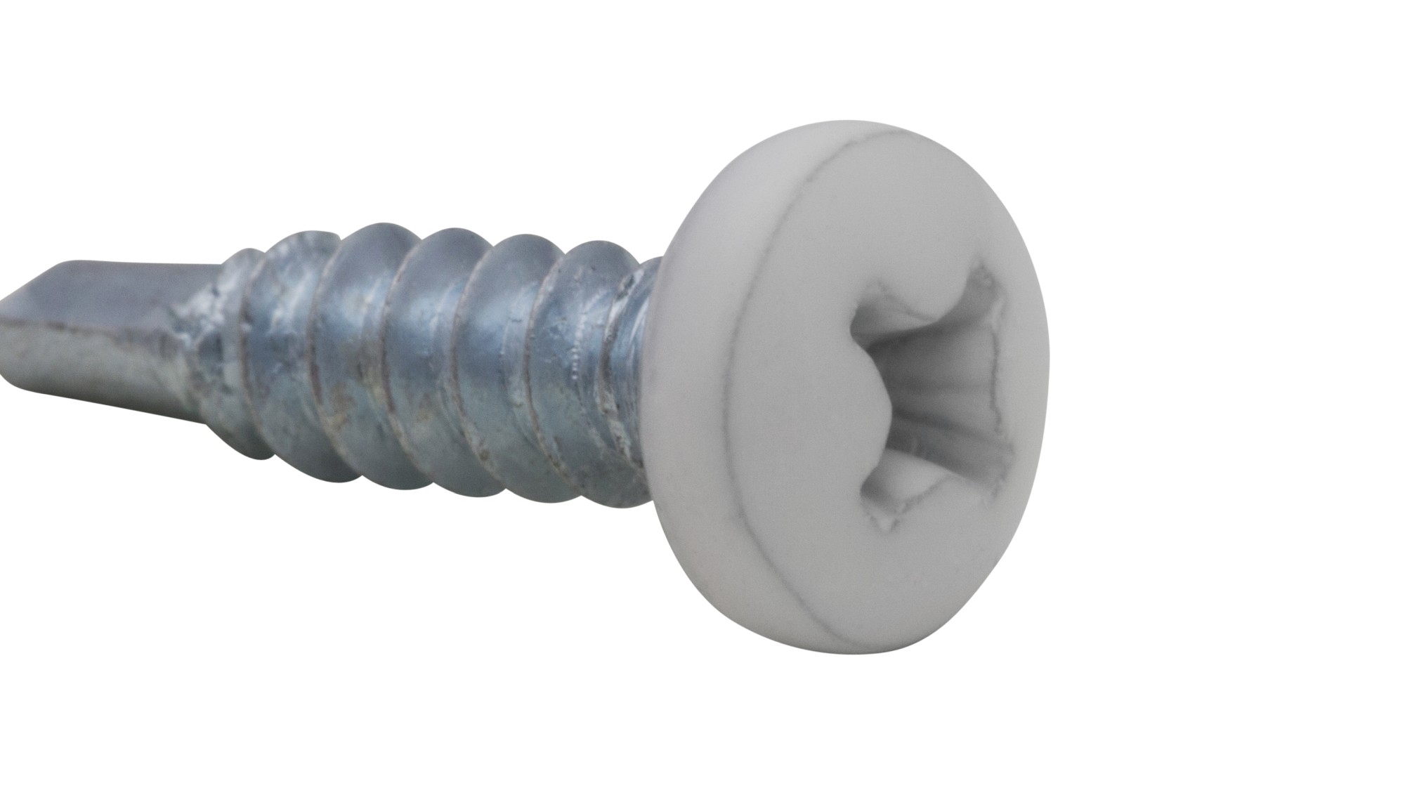 Tornillo broca DIN 7504-N lacado 3,5 x 13 - Blanco