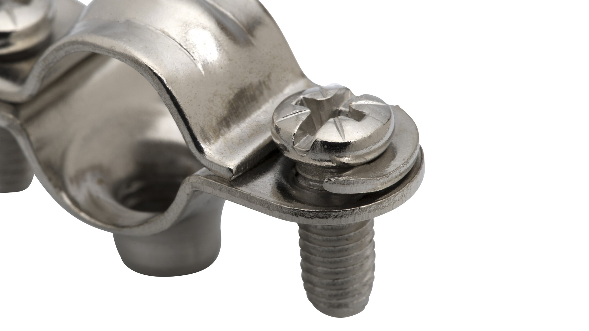 Abrazadera cromada M6 Ø10