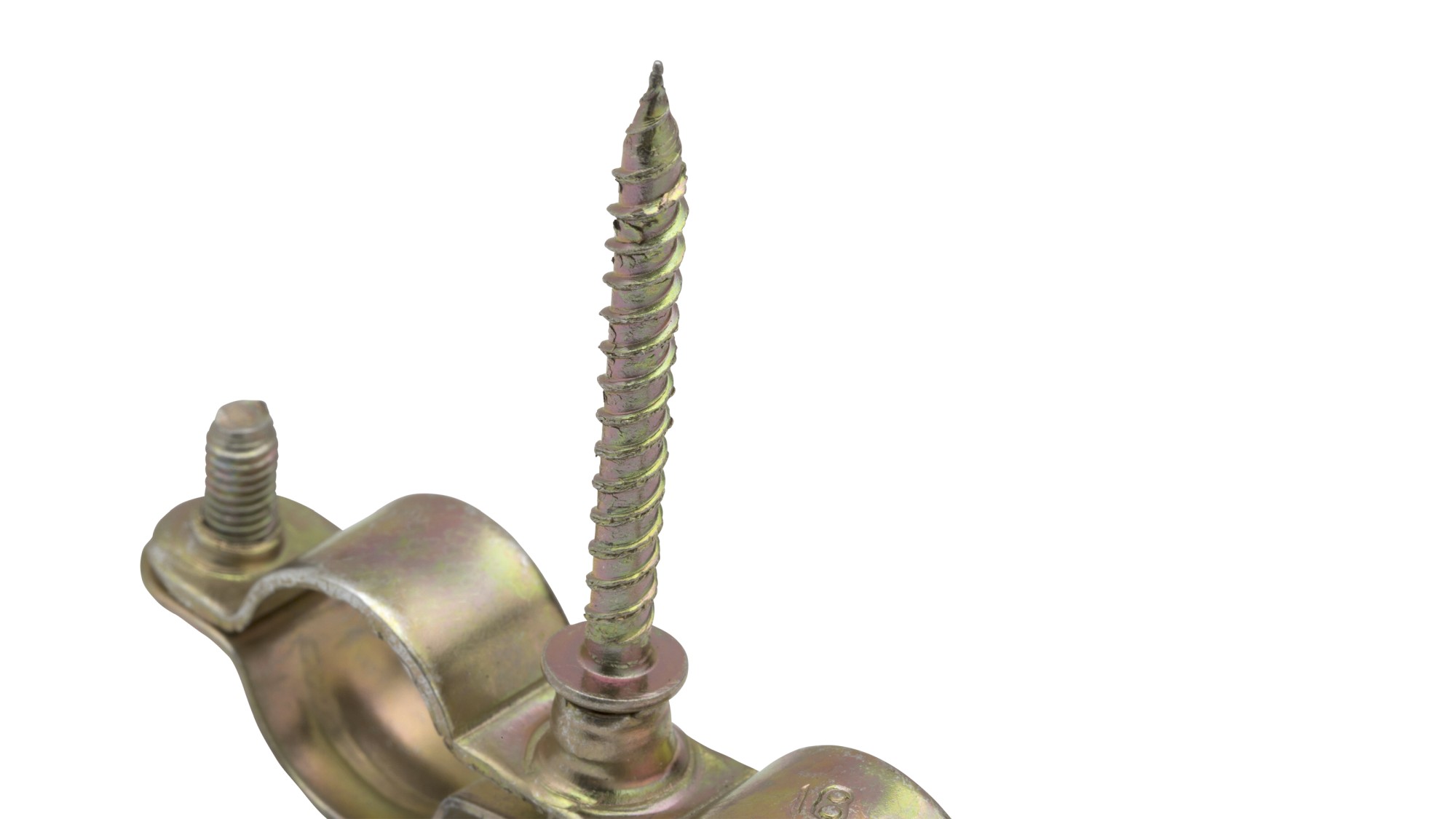 Abrazadera doble M6 con tirafondo Ø10 (1/8")