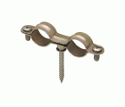 Abrazadera doble M6 con tirafondo Ø10 (1/8")