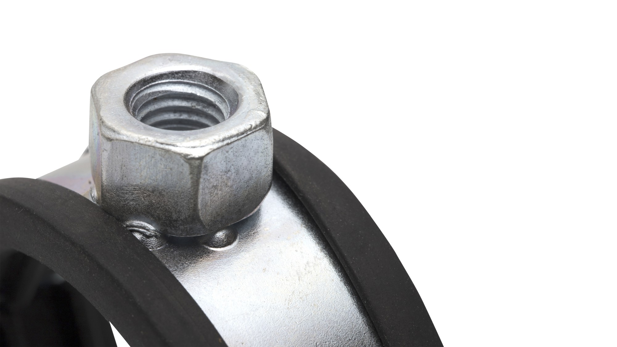 Abrazadera isofónica abierta M8 Ø15 (1/4")