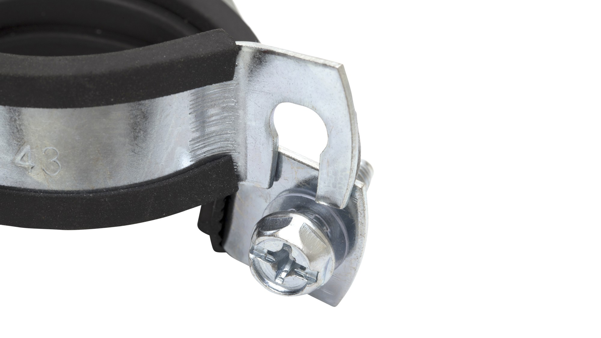 Abrazadera isofónica abierta M8 Ø15 (1/4")