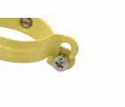 Abrazadera M6 plástica amarilla con tirafondo Ø10 (1/8")