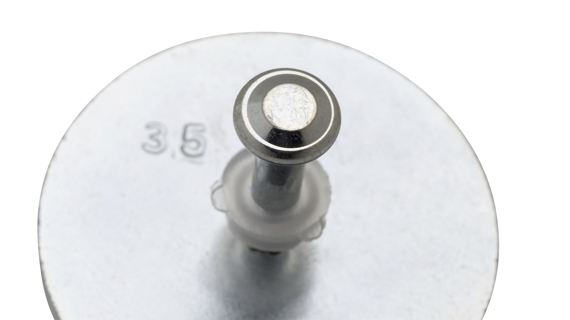 Clavo C8 con arandela metálica Ø35 mm 27 mm