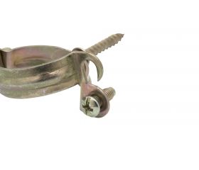 Abrazadera M6 con tirafondo Ø40