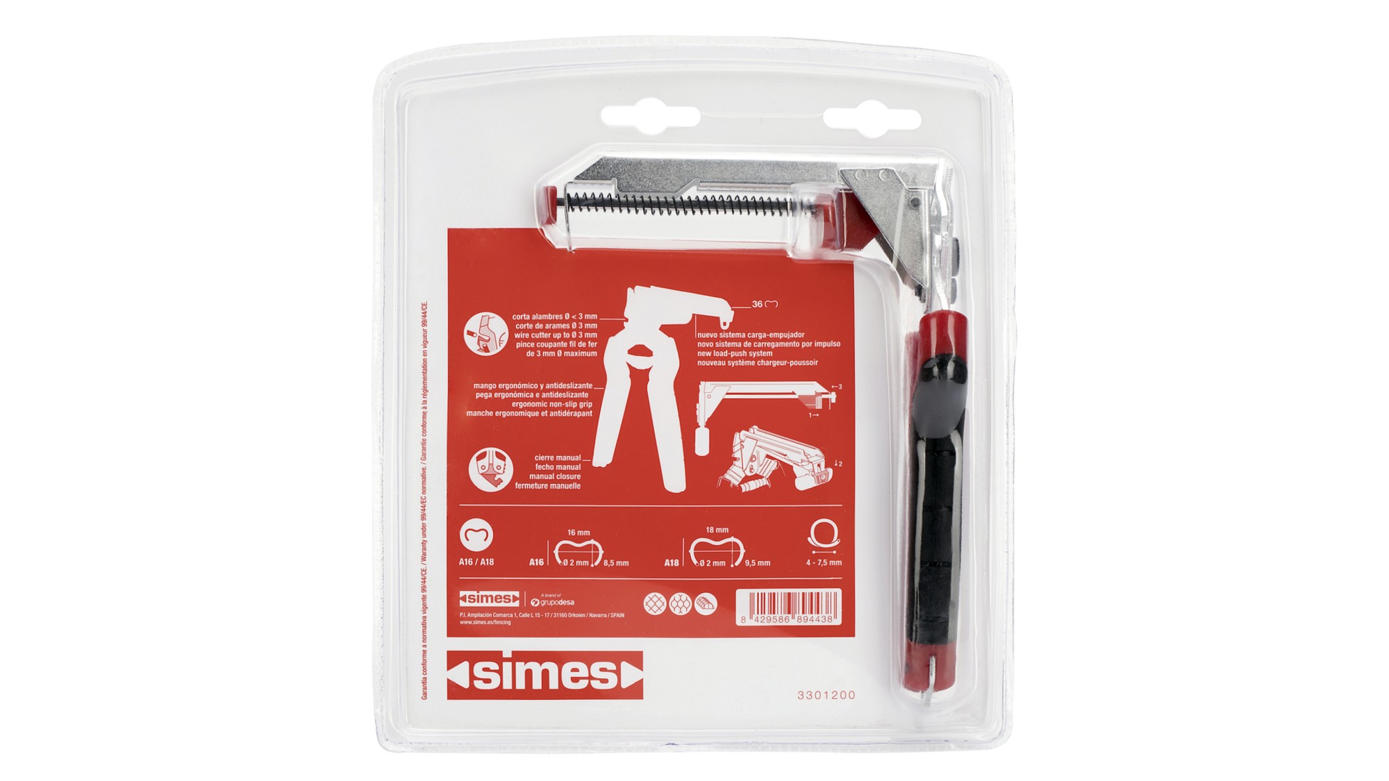 Alicate para cercas mod1200 con cargador