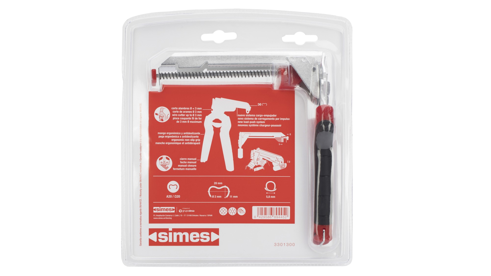 Alicate para cercas mod1300 con cargador