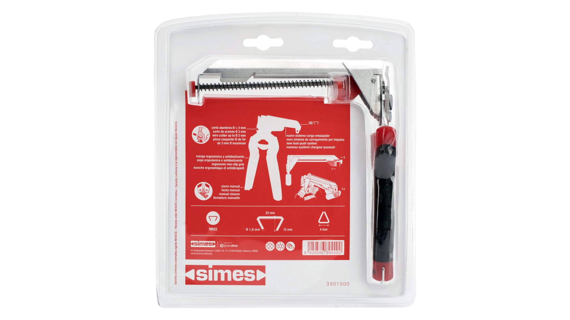 Alicate para cercas mod1500 con cargador