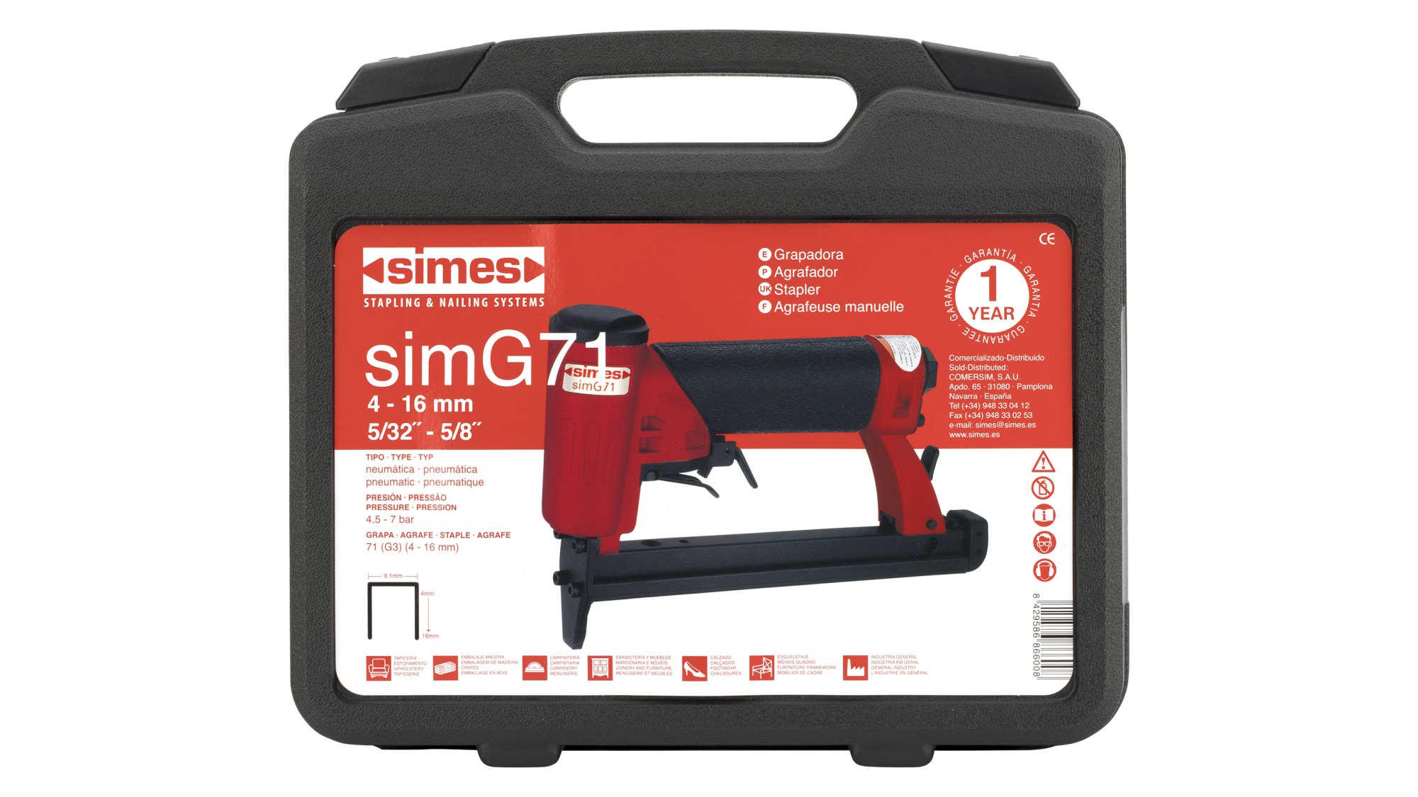 Grapadora neumática simG71